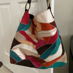 Patchwork Lucky Brand hobo bag